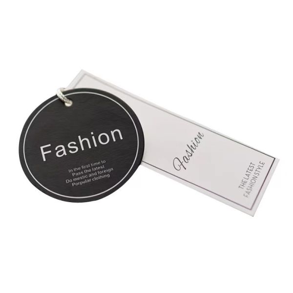 Nordic Style Paper Hang Tags Marble Gilded Coated Pape Printing Clothing Store