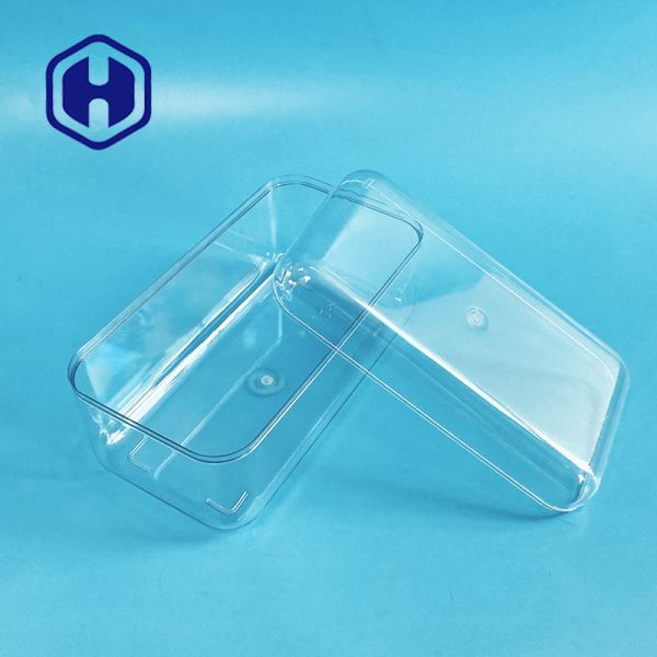 Cake Pastries Disposable Square PET Plastic Food Box Transparent Packing