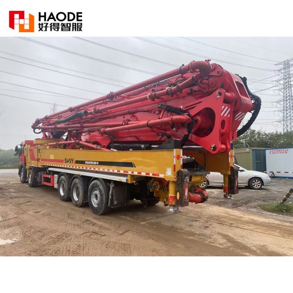 2021 Second Hand Sym5540thbv Sany 68 Meter Concrete Pump Truck 62m 63m 68m Boom Pumping Machine Putzmeister Pumps