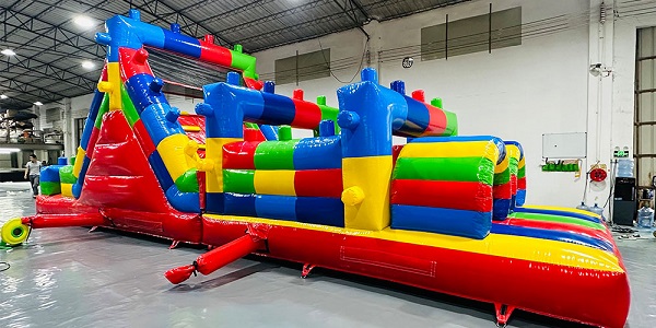 Commercial Kids Adults PVC Inflatable Obstacle Course For Rental
