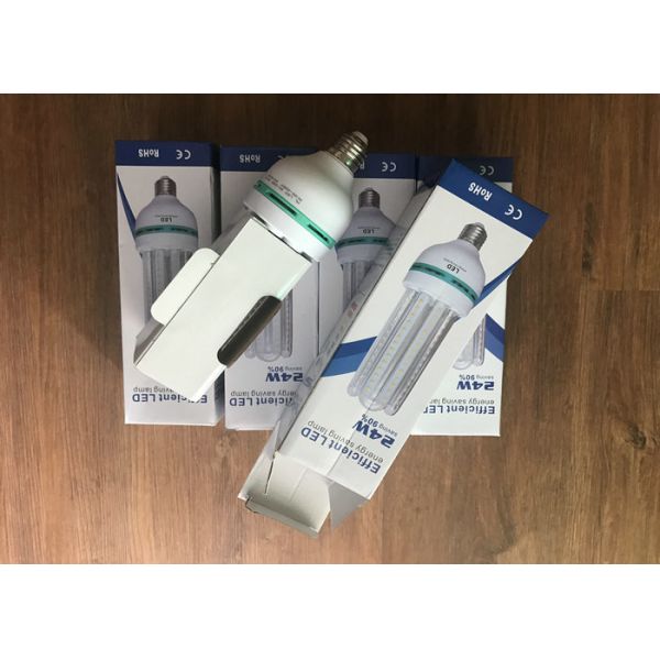 6000k E40 Led Corn Light Bulb Ip65 4500lm 0.9pfc 80ra For Desk / Street Lamp