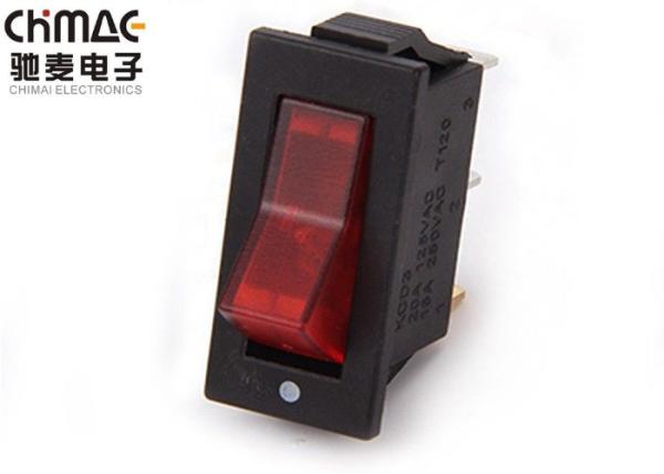 Quality Single Narrow Push Button Rocker Switch 16A Copper With Compound Silver for sale