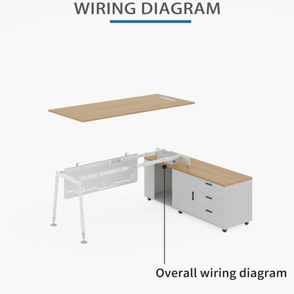 Commercial Classic Home Office Desks Rectangular Design Office Essential