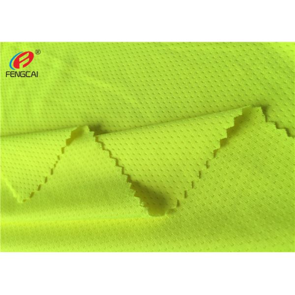 Polyester Spandex Stretch Mesh Fabric Single Jersey Weft Knitted Fabric