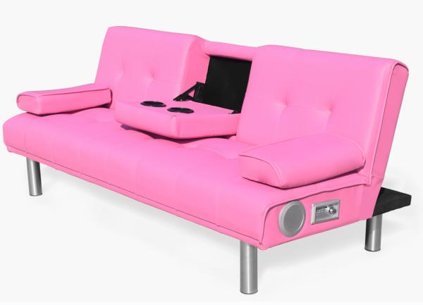Quality Modern Faux Leather 3 Seater Foldable Sofa Bed With Fold Down For Living Room for sale