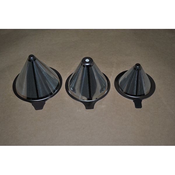 Washable Stainless Steel Wire Mesh Filter Conical Coffee Filter