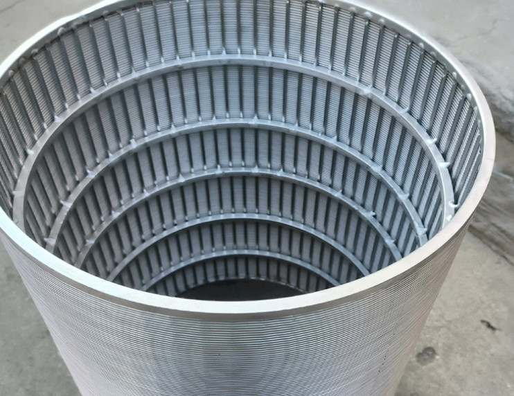 SS 304 Flat Wedge Wire Screen for Water Well Casing Pipe