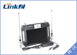 Portable COFDM Video Receiver AES256 Encryption FHD CVBS H.264 with Display and Battery Powered