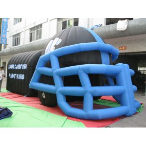 China hot sale helmet inflatable tunnel,inflatable football tunnel wholesale