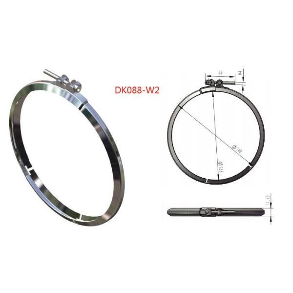 Polishing Steel Drum Lever Lock Ring SUS316 Acids Resistance