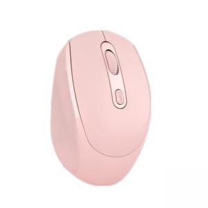 China Pink Wireless Mouse Mold Rechargeable Silent Mouse Bluetooth Dual Mode Game Mouse Makaron Multi Color wholesale