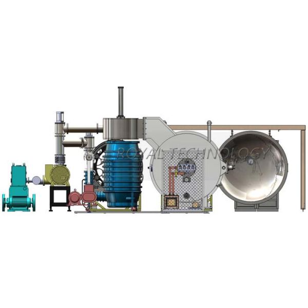 Horizontal Thermal Evaporation Coating Unit , High Vacuum Aluminum Metalizing Coating Machine