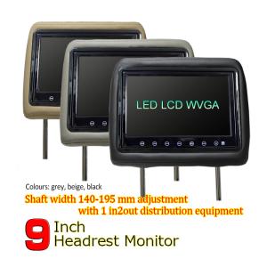 High Resolution Portable Headrest Monitors , Car Pillow Monitors Low Power Consumption