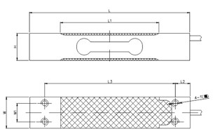 IN-1022 35kg C3 C6 Single Point Weight Force Sensor Aluminum Load Cell IP66 for Counting Scale