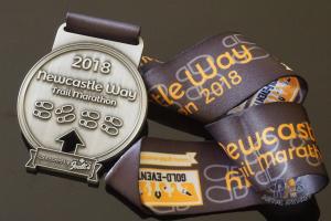 China Trail Marathon Metal Award Medals Running And Racing Medallion With Ribbon wholesale