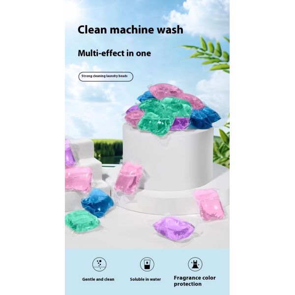 Single Cavity Bulk Laundry Pods 25g Green Purple Scented Laundry Pods