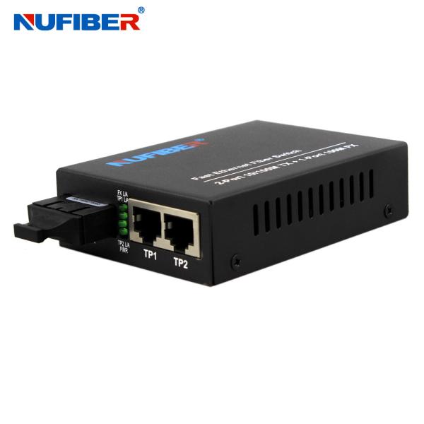 Quality 100Mbps 2 Port Fiber Optic Switch forward switching mechanism for sale