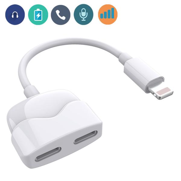 Quality Apple Lightning To 3.5 Mm Headphone Jack Adapter TPE ABS PC Material Durable for sale