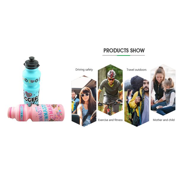 Reusable Small Water Bottles , Hard Blue / Pink Water Bottle For School