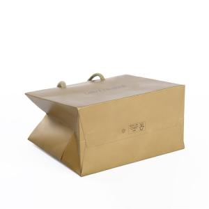 China Recyclable Luxury Branded Paper Bags , Custom Printed Paper Shopping Bags wholesale