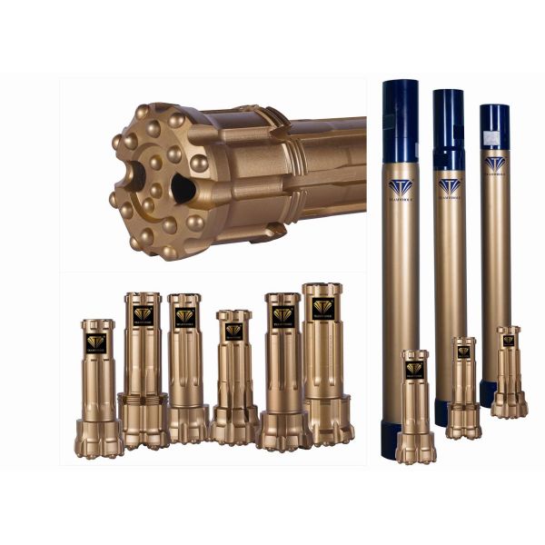 4.5 Inch 127mm DTH Hammer Bits For Stope Ore Grade Control ISO9001 Approval