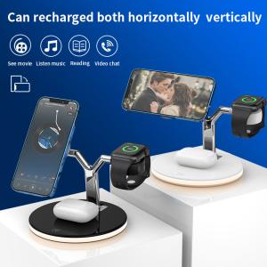 China Integrated 15w Wireless Cell Phone Charger Fast 3 In 1 Universal on sale