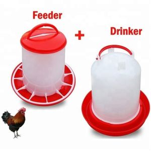 Manual Hens 14kg 38cm Poultry Feeder Drinker