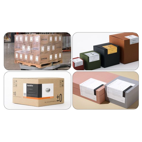 Ym320 Automatic Carton Box Two Sides Sticker Corner Sealing Machine Plastic Paper Big Box Labeling Machine