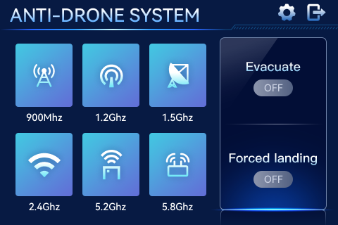 6-Channel Handheld Anti-Drone Jammer 2km Range 4h Working Time