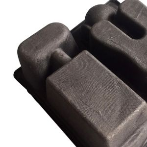 Molder Fiber Packaging Sugarcane Black Pulp Tray Environmental