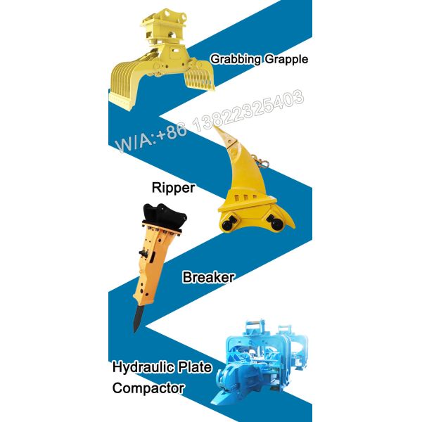 20ton 30ton Excavator Concrete Pulverier Hydraulic Pulverizer For Construction Work