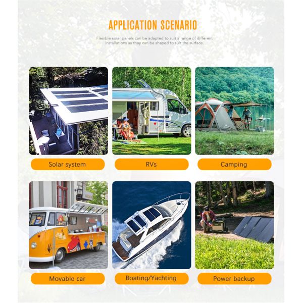 Bluesun High Powered 360W Flexible Solar Panel Mats 400 Watts Monocrystalline Modules