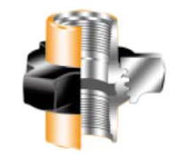 Blue Oil Well Drilling Equipment Equal Shape High Middle Low Pressure Union