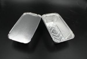 China High Purity Foil Disposable Food Containers , Foil Catering Trays With Lids on sale