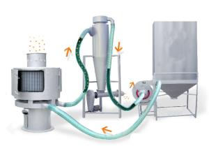 China Vertical Rotary Sifter Screens Calcium Carbonate Powder Air Classifier Machine on sale