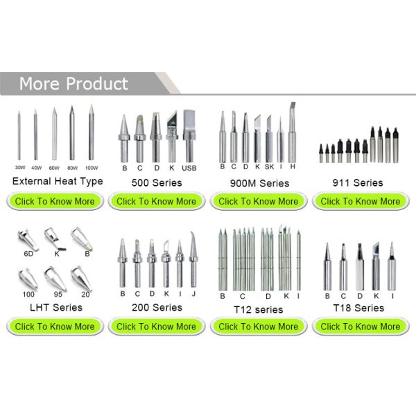 LT Soldering Iron Tips For Weller Soldering Station Green SGS
