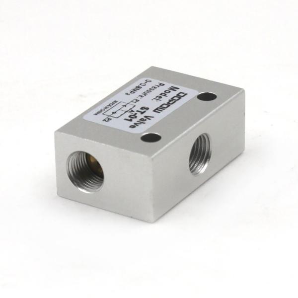 Quality ST Series Silver Assorted 2 In 1 Out Split Exhaust Pneumatic Shuttle Valve Flow Control Valve Logic Valve for sale