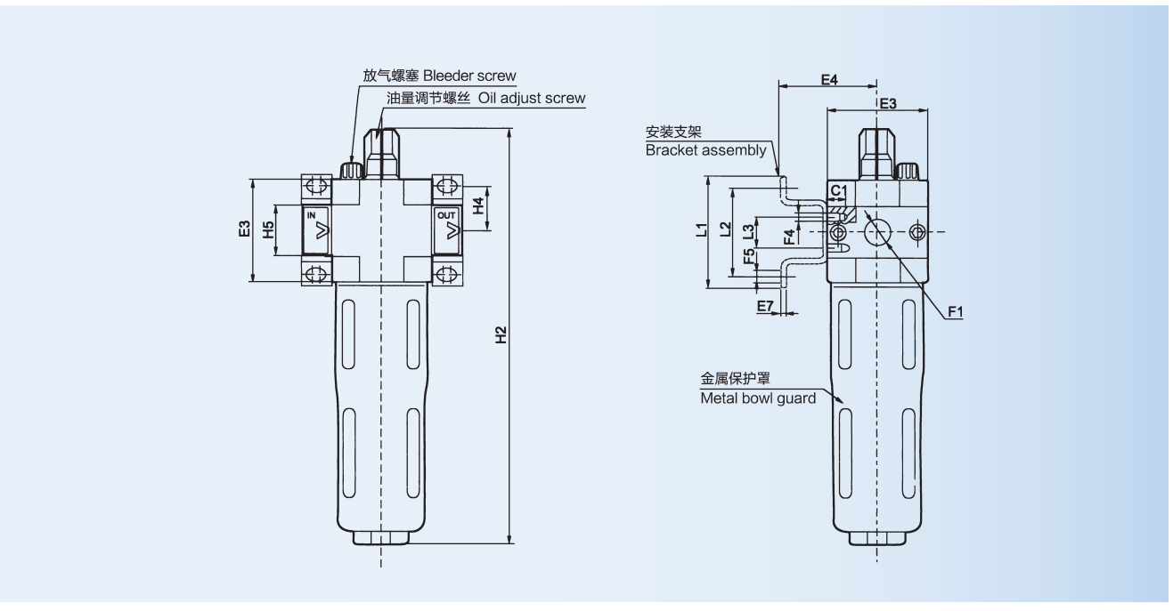 XOL Festo Series Air Source Treatment Unit MINI / MIDI /MAXI Size With NBR Seal