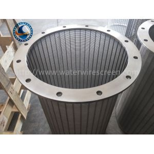 China Wedge Wire 650mm Dia Rotary Drum Screen With Flange wholesale
