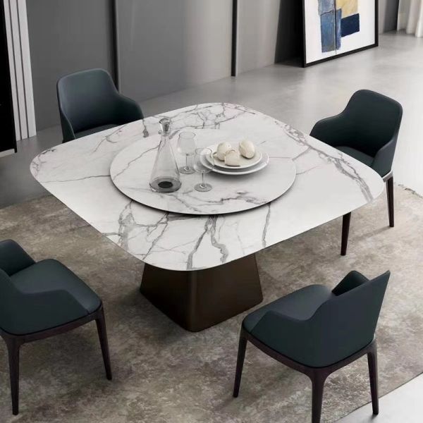 Factory Sale Commercial Furniture Sintered Stone Modern Dining Table Luxury Dining Table Set