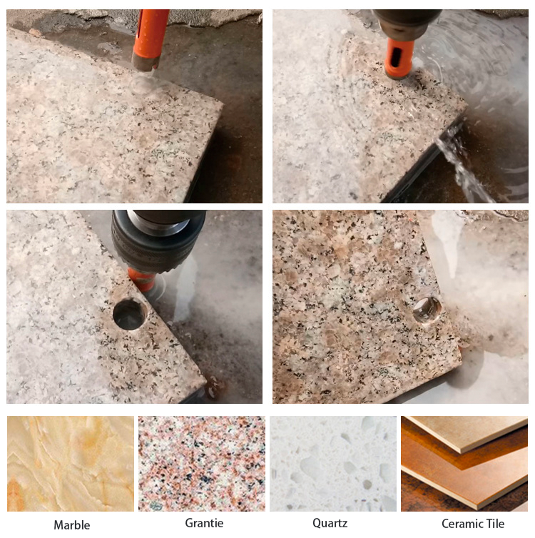 70mm Sintered Diamond Core Bit Drill Hole Saw Cutter For Stucco Cement Porcelain