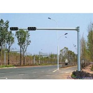China Galvanized ASTM A123 Polygonal Traffic Signal Pole wholesale
