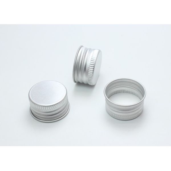 Customized Color Aluminium Screw Caps 24mm Round Shape For Threaded Bottles