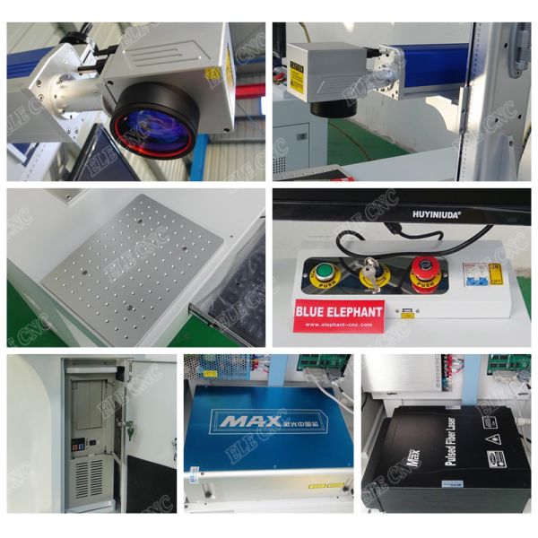 Portable mini fiber laser machine , fiber laser marking machine for bamboo , stainless steel