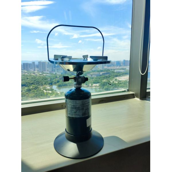 Sport Type Camping Hiking Portable Alloy Steel Propane Stove with Adjustable Burner