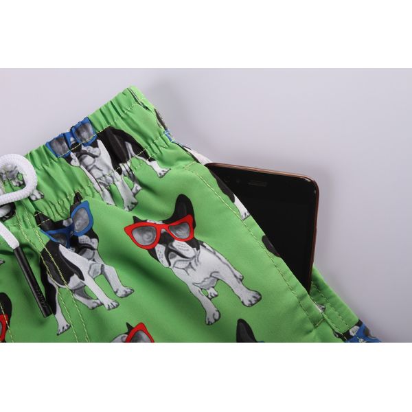 Mens Pant Print 100% Polyester Quick Dry Swim Trunks