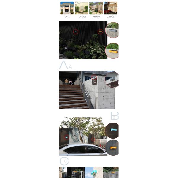 Motion Sensor Solar Powered Garden Outdoor Waterproof LED Solar Light