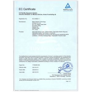 Baihe Medical Technology (Wuhan) Co., Ltd. Certifications