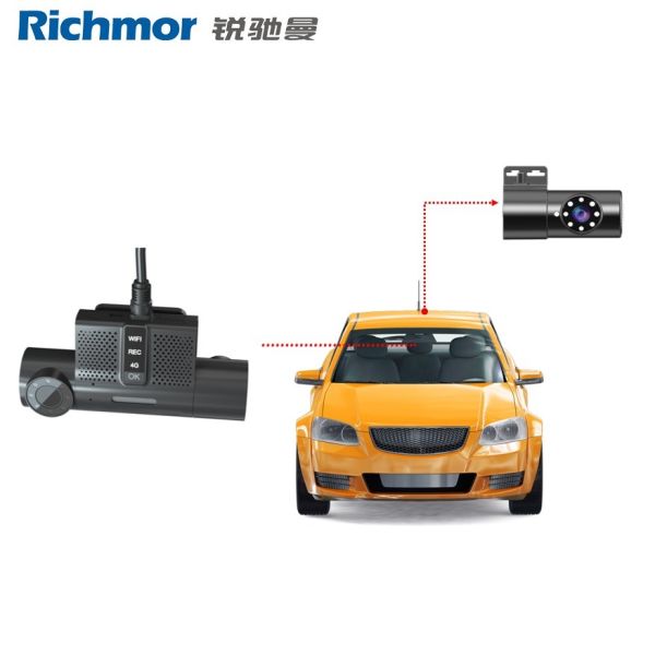 4G Dual Lens 1080P Dash Cam MDVR With GPS Tracking Vehicle Dvr