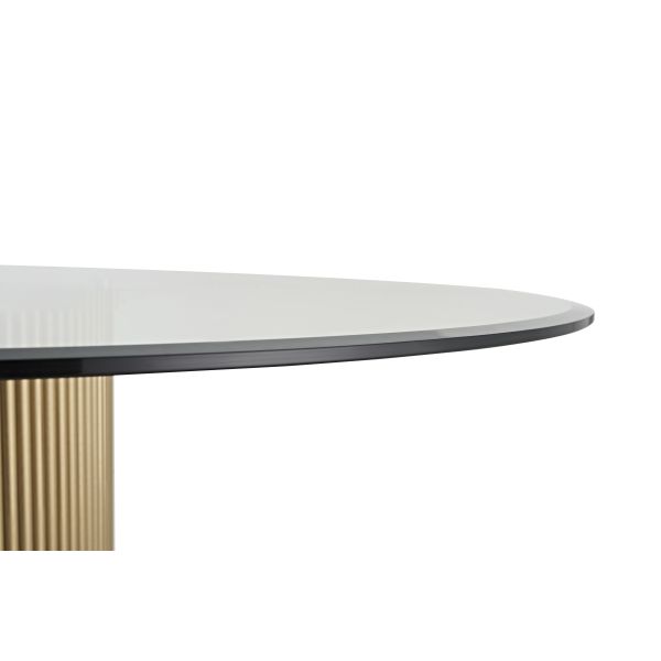 Dining Room Furniture Stainless Steel Tables French Style Tempered Glass Dinning Table Set
